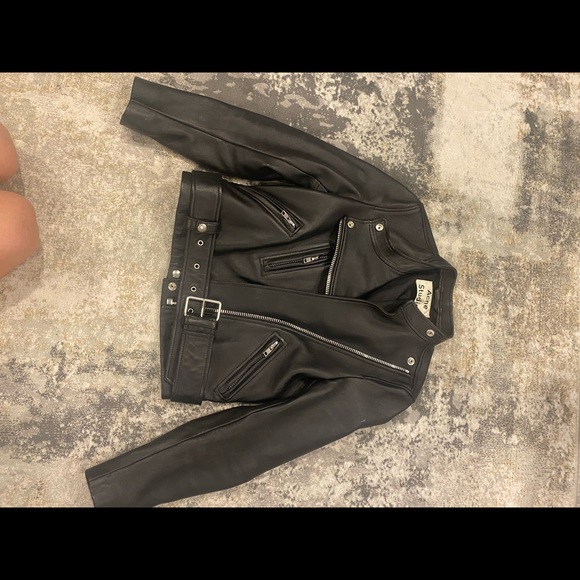 ACNE STUDIOS Lewis Asymmetric Leather Jacket In Black - Picture 11 of 14